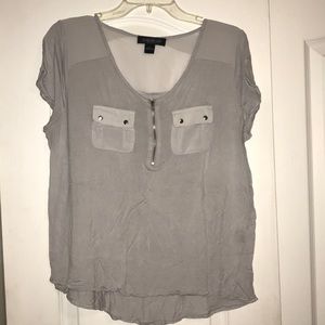 Half-zip front short sleeve!